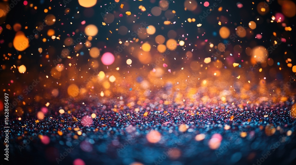 Aufkleber Blurry image of a vibrant and abstract colorful background