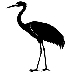 Crane Silhouette vector silhouette