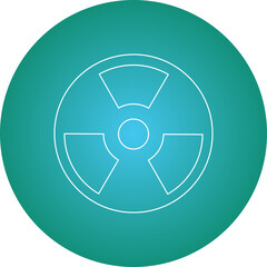 Hazard icon single vector illustration