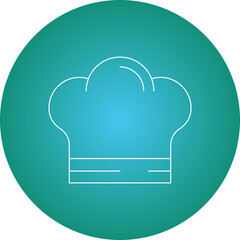 Chef icon single vector illustration