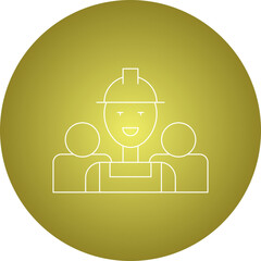 Workers icon single vector illustration