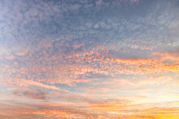 sunset in the sky