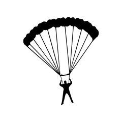 paragliding in the sky