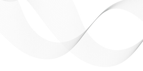 Technology and business wave lines on transparent background. Frequency sound wave, twisted curve lines with blend effect.