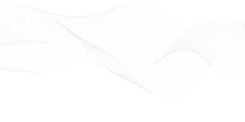 Technology and business wave lines on transparent background. Frequency sound wave, twisted curve lines with blend effect.