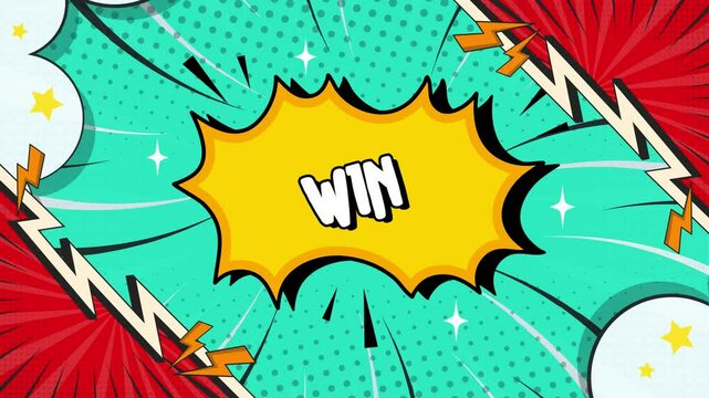 Win Comic Text Effects for Fun Videos animated cartoon style typography