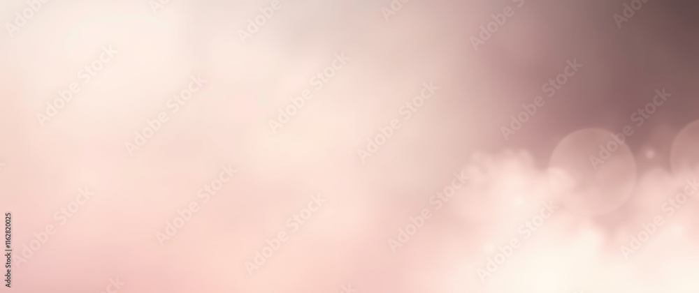 Aufkleber light pink soft pastel blurred background with bokeh effect