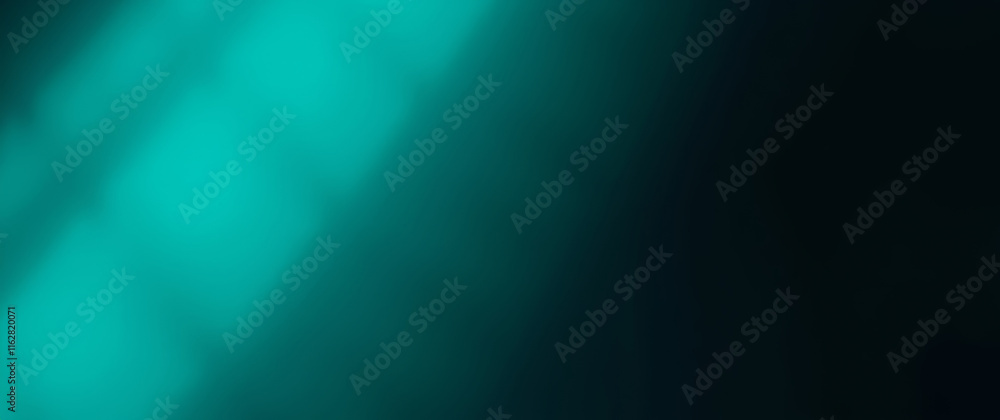 Leinwandbilder light turquoise beams creating gradient on dark background