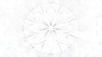 Intricate White Floral Pattern Nature Art Design Serenity Tranquility Harmony Balance Meditation