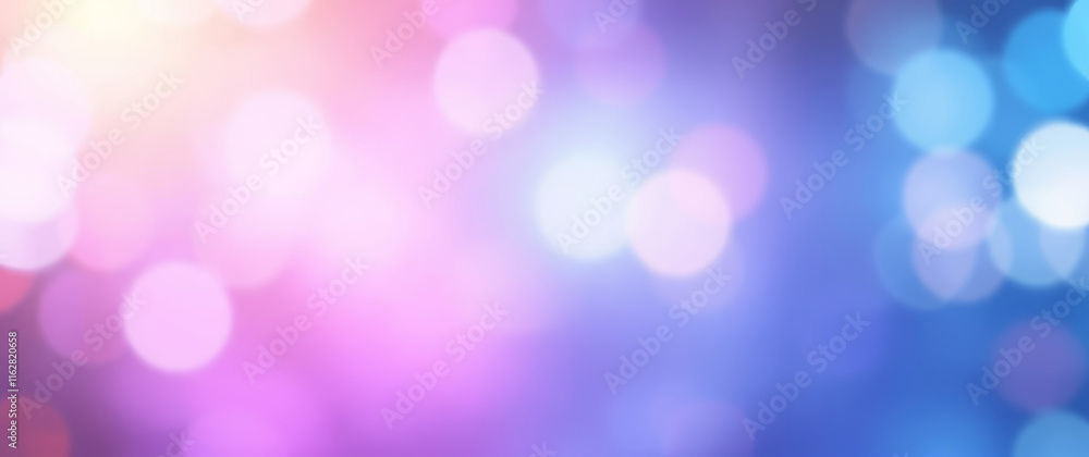 Poster abstract light pink and blue bokeh background creating a soft, dreamy atmosphere