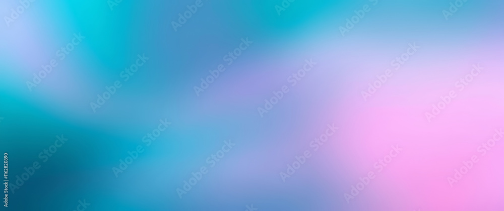Aufkleber abstract blurred gradient mesh background in bright pink and turquoise colors