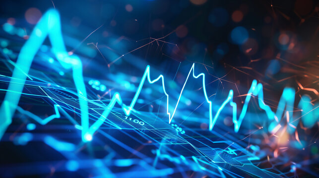 Audio soundwave scope signal as an abstract background depicting a  sound wave frequency in a recording studio or a hospital showing a heart monitor pulse, technology stock illustration image