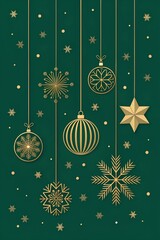 christmas background with christmas balls