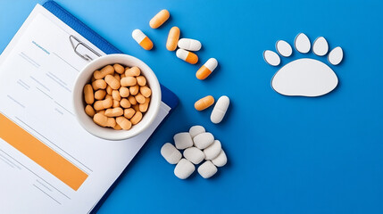 Exploring medical data insights through a colorful report on veterinary treatments and medications for pets