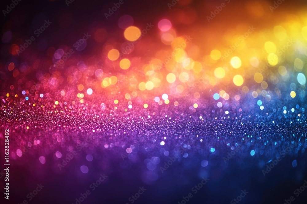 Poster a vibrant and colorful background with many lights, ideal for use in creative projects such as poste