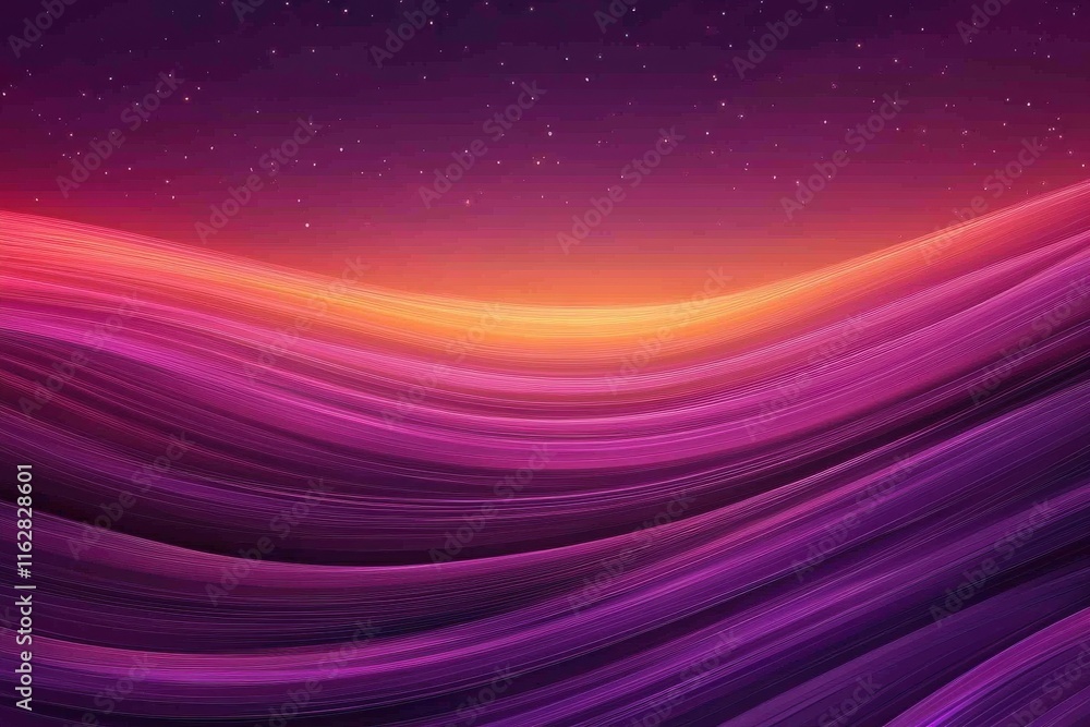 Aufkleber abstract digital art of a swirling galaxy with neon patterns set against a dark purple background an