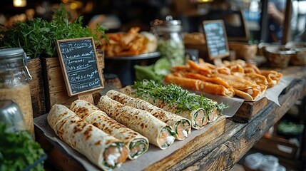 Obraz premium traditional irish oatcake wraps