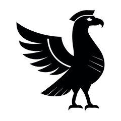 Minimalist Egyptian Eagle Vector Illustration