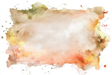 Fototapeta premium A soft and serene watercolor painting on a white background, perfect for designs or illustrations