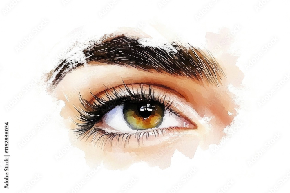 Poster A close-up shot of an individual's eye with distinct features