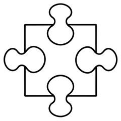 Seamless Puzzle Line Art A Vector Design Study