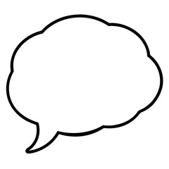 Simple Vector Speech Bubbles with Clean Lines