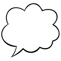Simple Vector Speech Bubbles with Clean Lines