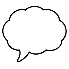 Simple Vector Speech Bubbles with Clean Lines