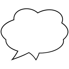Simple Vector Speech Bubbles with Clean Lines