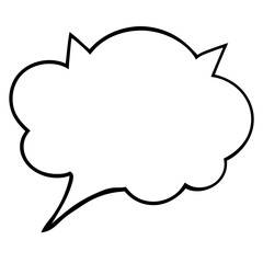 Simple Vector Speech Bubbles with Clean Lines
