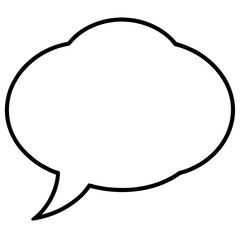 Simple Vector Speech Bubbles with Clean Lines
