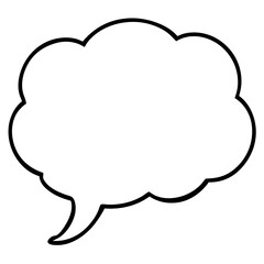 Simple Vector Speech Bubbles with Clean Lines