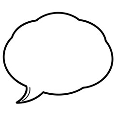 Simple Vector Speech Bubbles with Clean Lines