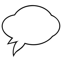 Simple Vector Speech Bubbles with Clean Lines