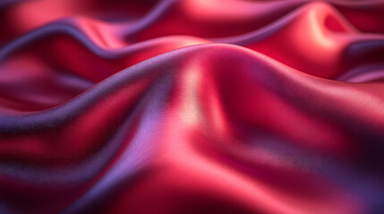 Obraz premium Luxurious Red Silk Fabric with Smooth Folds and Dramatic Lighting