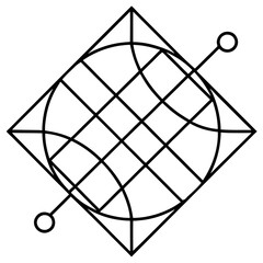 Structured Line Art Graph Design Concepts