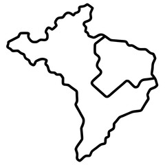 Vectorized Map Outlines and Contours