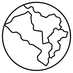 Vectorized Map Outlines and Contours