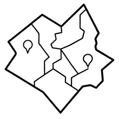Vectorized Map Outlines and Contours