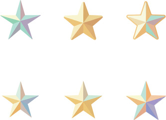 Obraz premium Abstract Iridescent Christmas Star with Radiant Neon Rays in Flat Design - Modern Holiday Art