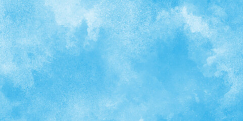 Soft and cloudy blue sky Watercolor background texture,The sky blue texture clouds, blue watercolor paper texture background,Light blue watercolor paper texture background with splashes,