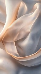Elegant Draped Fabric Shows Texture and Light
