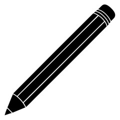 pencil silhouette vector icon design