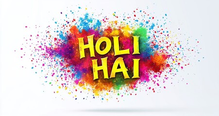 Happy Holi Background for Festival of Colors celebration poster design.