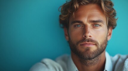 Portrait of a man with a confident and stylish demeanor