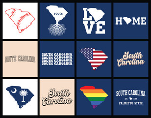 South Carolina state t shirt design