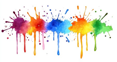 Fototapeta premium Happy Holi Background for Festival of Colors celebration for poster design.
