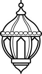 illustration of a lamp on white