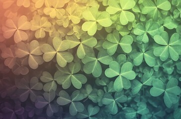 Vibrant Clover Leaf Background: Green Nature Texture