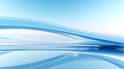 abstract blue background with curved lines and a blury sky